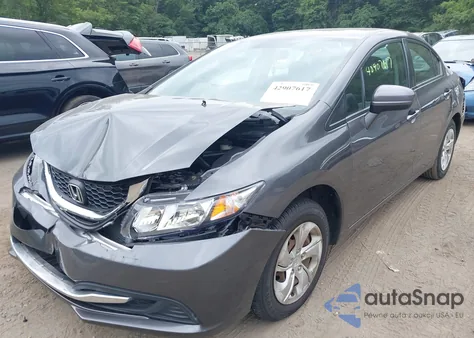 2015 Honda Civic Lx z USA, uszkodzony, nr VIN 19XFB2F54FE249811